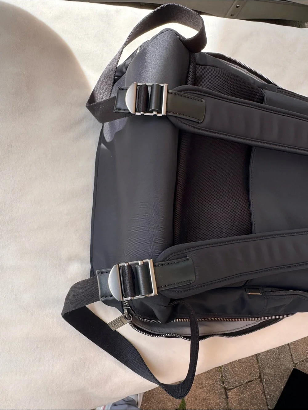 Away Black Minimalist Backpack with Padded Straps Unisex